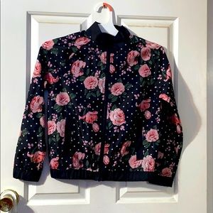 Flower rain coat
